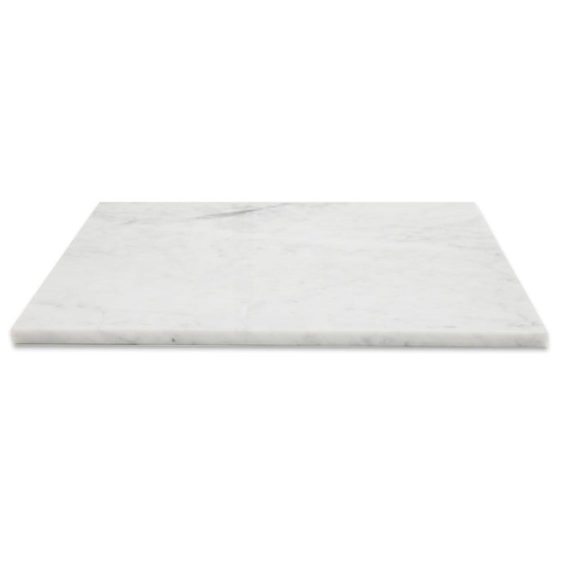 Diflart Natural Marble Pastry Board for Kitchen, 16x20 Inch, White, Stone Cutting Board Large for Dough Chocolate, Carrara Bianco, Marble Slab Christmas Thanksgiving Gift - Image 1